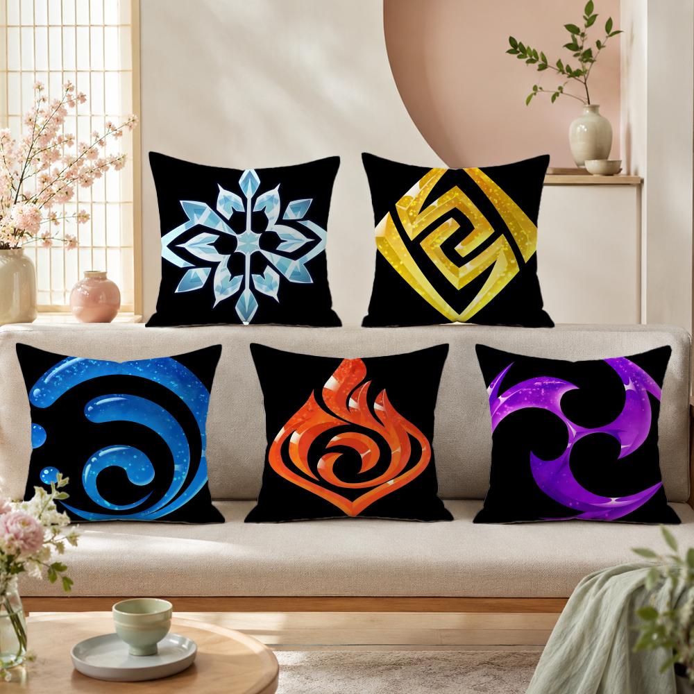 Home Textiles Premium - Orijinal Tanrı Elementleri Yastık Kılıfı Premium