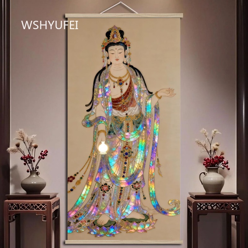 Home Textiles & Decorations - Çin Esintili Budist Guanyin Duvar Süsü,