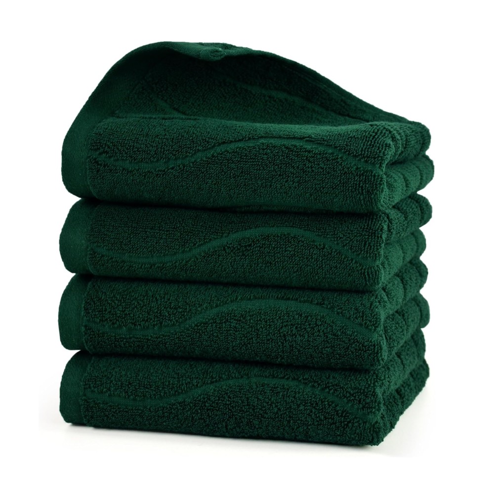 Home Textiles Face Towel - 1/4/6 adet %100 Doğal Pamuklu, Dalgalı