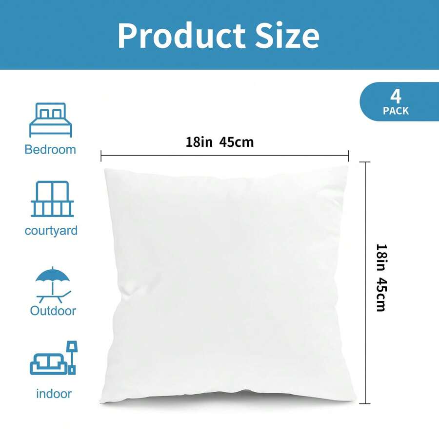 4'lü Paket, Dış Mekan Kullanım - Pillow Insert 18X18 incelemesi ve fiyatı