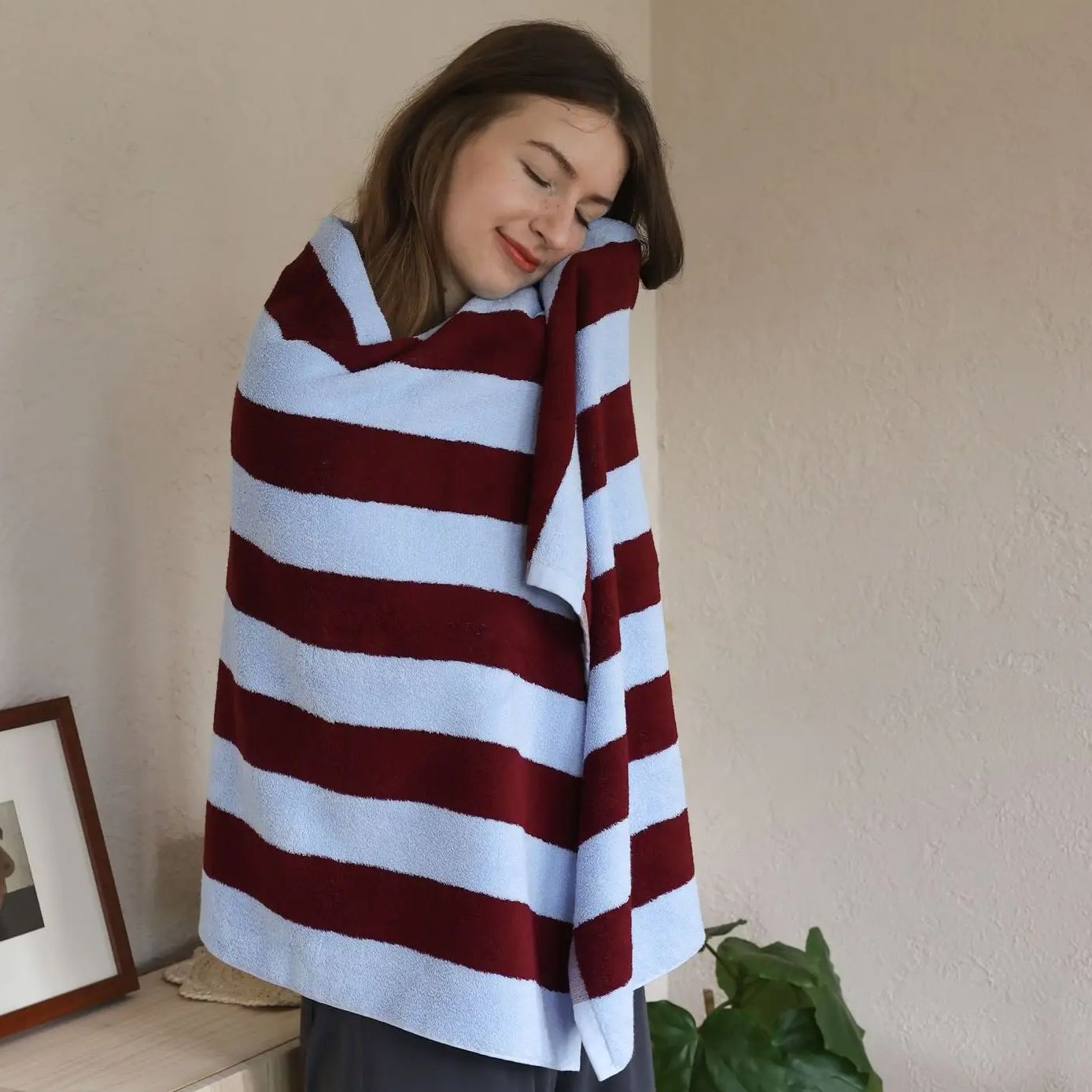 Retro Çizgili Saf Pamuk Havlu  - Home Textiles Face Towel incelemesi ve fiyatı